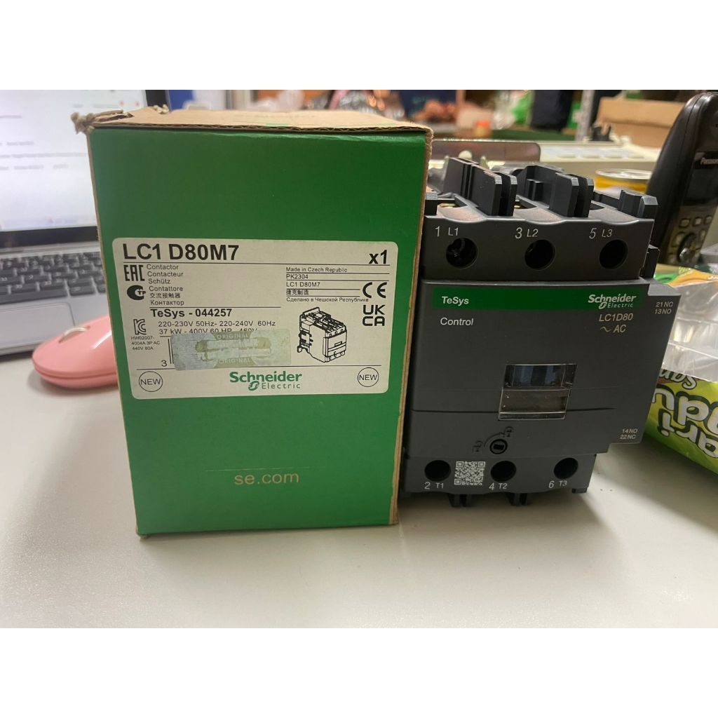 KONTAKTOR SCHNEIDER LC1D80M7 LC1D80 LC1 D80M7 220V