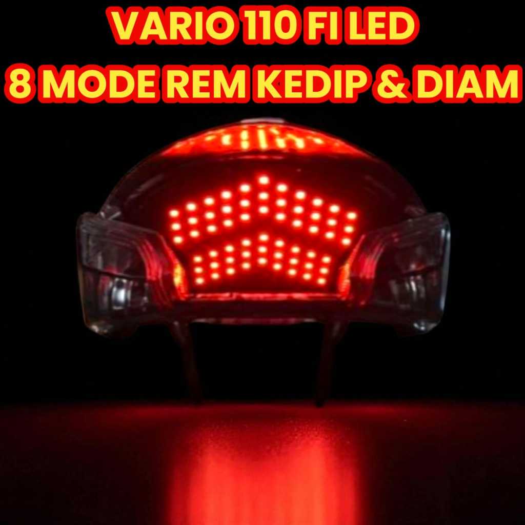 STOPLAMP RUNNING / LAMPU STOP RUNNING VARIO 110 FI LED eSP / non eSP 2013 8 MODE AUTO KEDIP