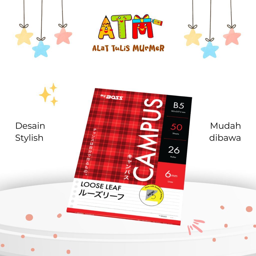 

Isi Kertas/Kertas Binder/SIDU LOOSE LEAF BIG BOSS