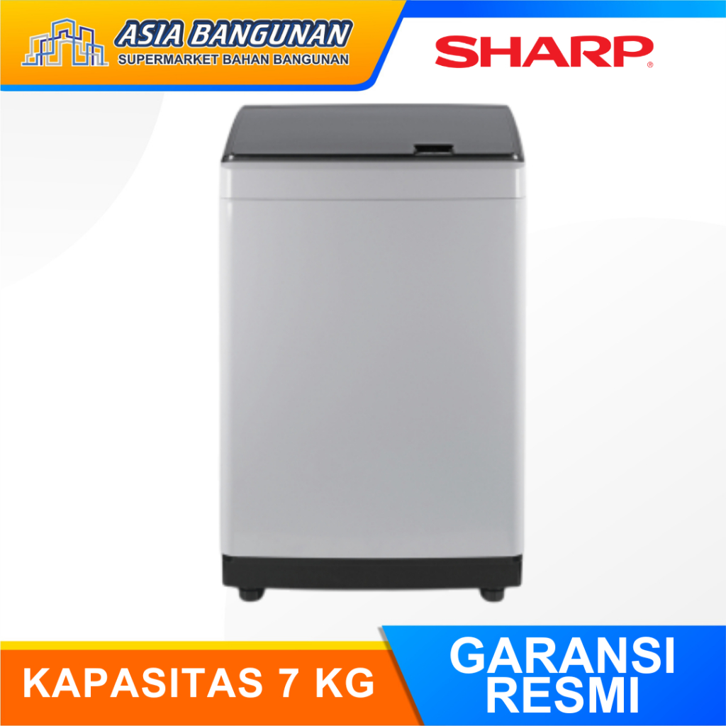 Sharp Mesin Cuci 1 Tabung 7Kg Mesin Cuci Top Load ESM 7000