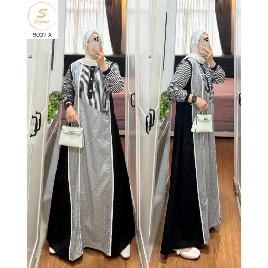 Gamis semut✔️gamis motif, gamis simple, gamis semut