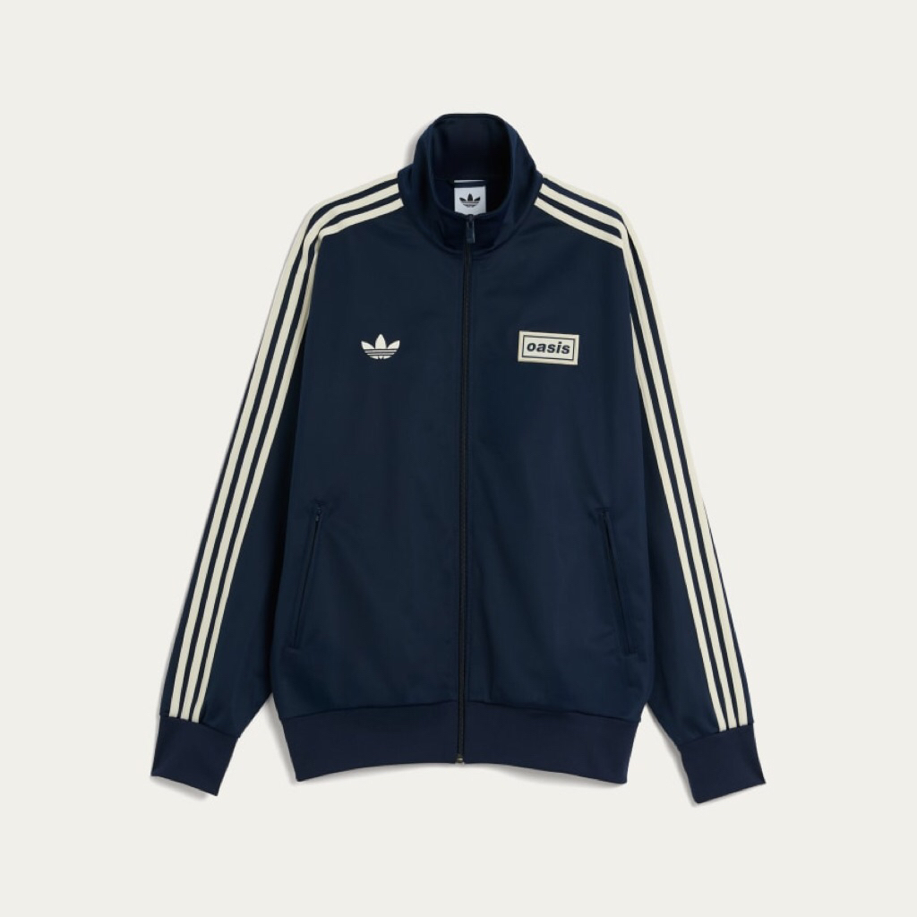 Adidas X Oasis originals Tour Firebird Tracktop navy blue jacket  Available size S-XL  Bnwt Brand NE