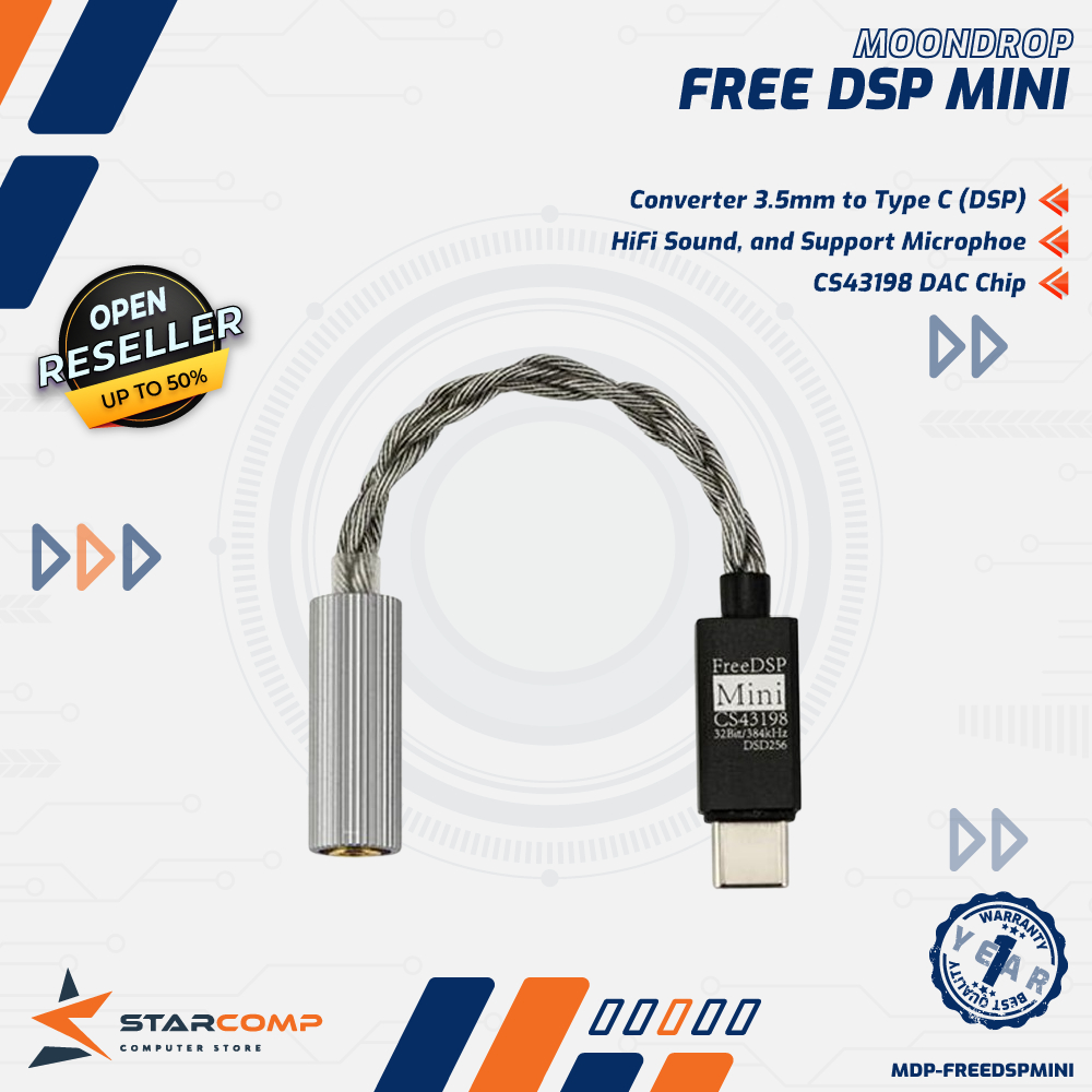 Moondrop Free DSP Mini / FreeDSP Mini CS43198 Portable 3.5mm to USB Type C DAC / AMP