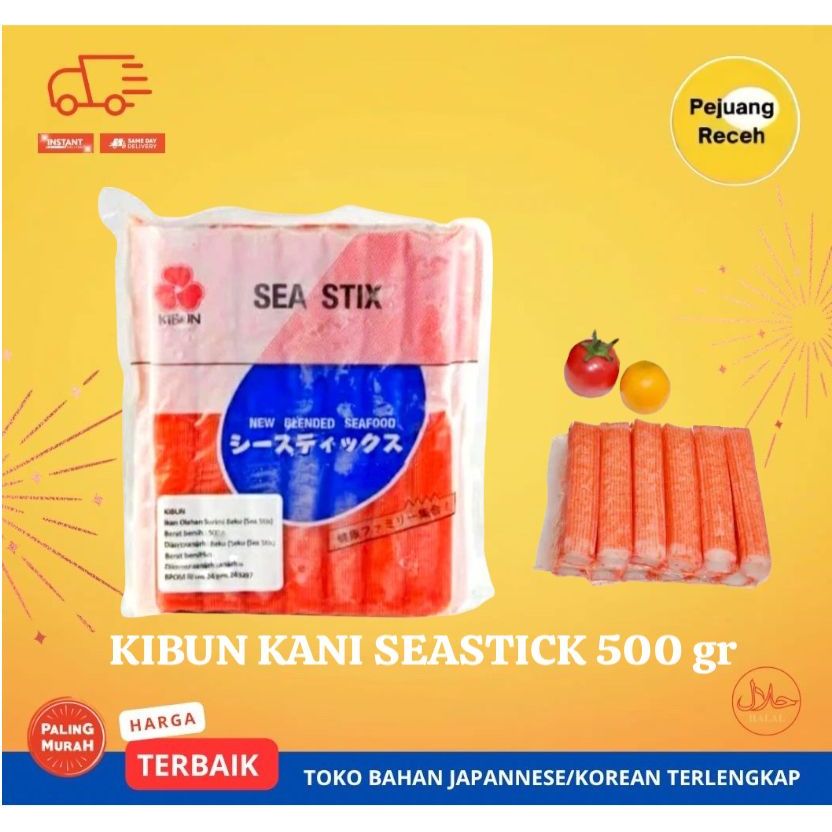 KIBUN KANI STICK SEASTIX 500 GR IMPORT THAILAND / CRAB STICK / MAKANAN OLAHAN KEPITING - FROZEN FOOD