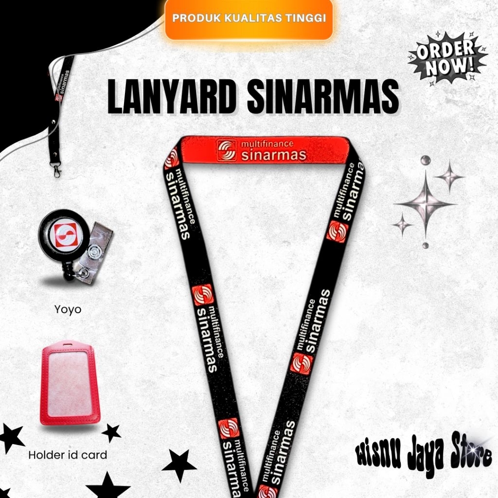 LANYARD TALI ID CARD SINARMAS TERBARU | LANYARD SINARMAS GROSIR TERMURAH & BERKUALITAS