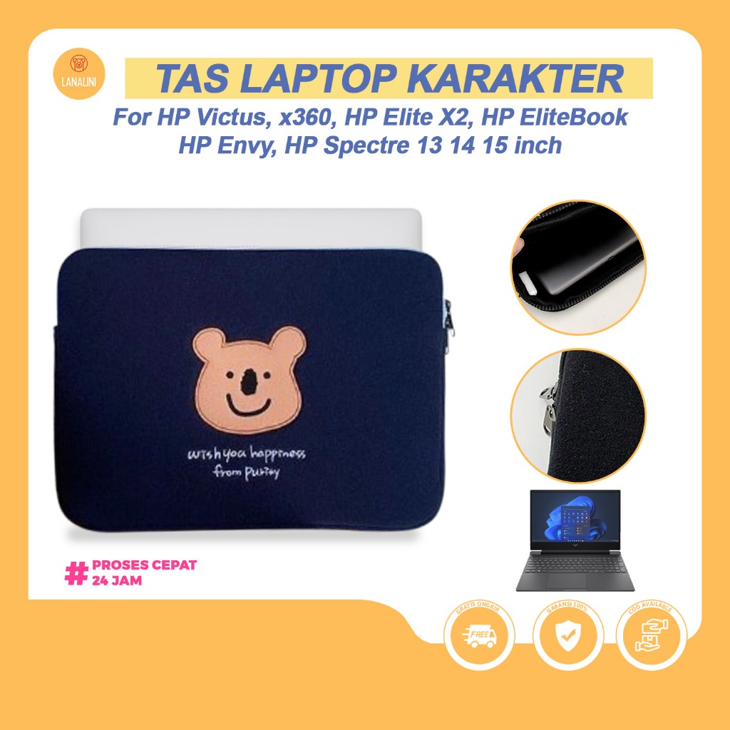 Tas Sleeve Laptop HP Pavilion Aero Spectre x360 HP 14s Pavilion Envy x360 EliteBook ProBook HP 15s V