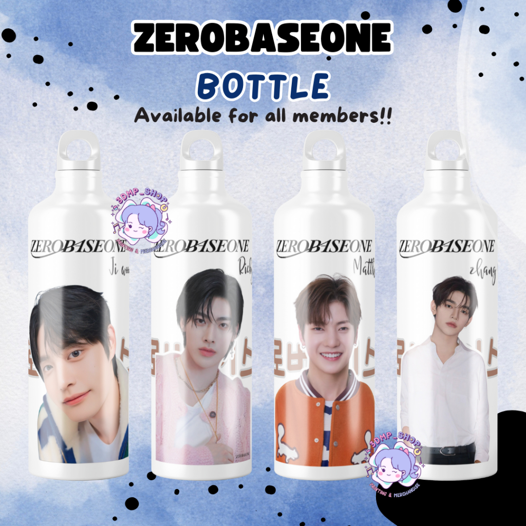 Termos Botol Minum Tumbler Sport ZEROBASEONE Ji Woong Tae Rae Ricky Matthew Gum Wook Zhang Hao Han B