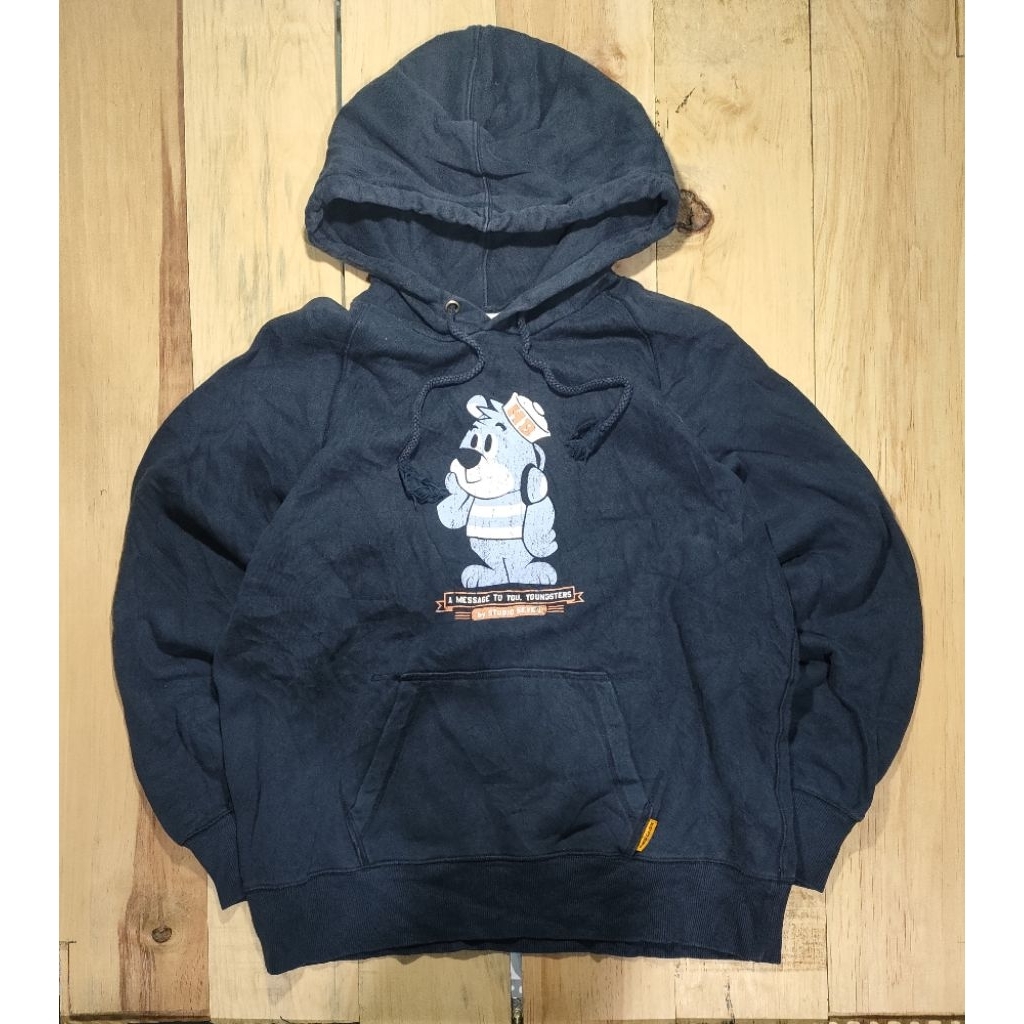 GU x Honest College Faded Pullover Hoodie