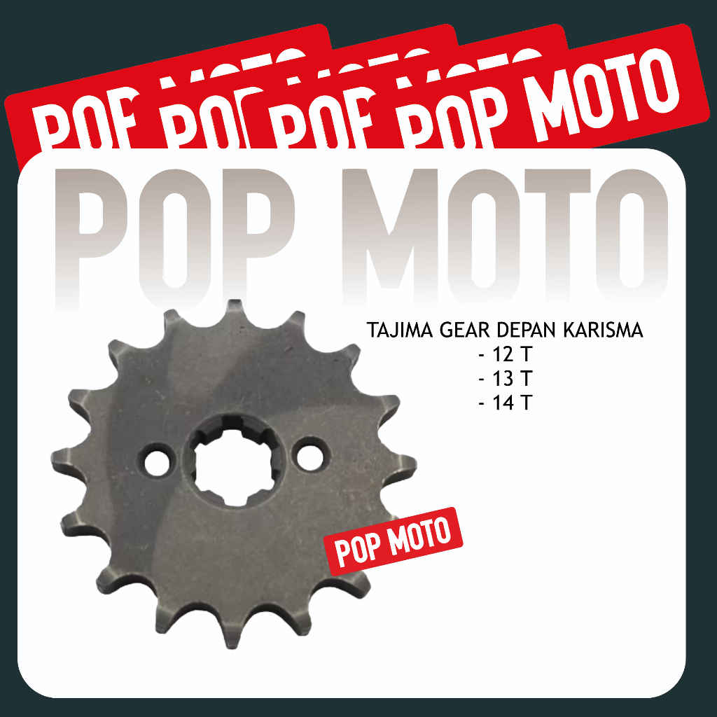 Tajima Gear Depan Karisma 420 12T 13T 14T Gir Gigi Tarik Kirana C70 C800