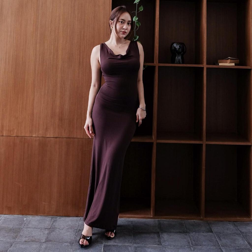 [GURLBUCKET] Meewa Dress/ Long Dress / Dress Spandex "Pakaian Wanita"