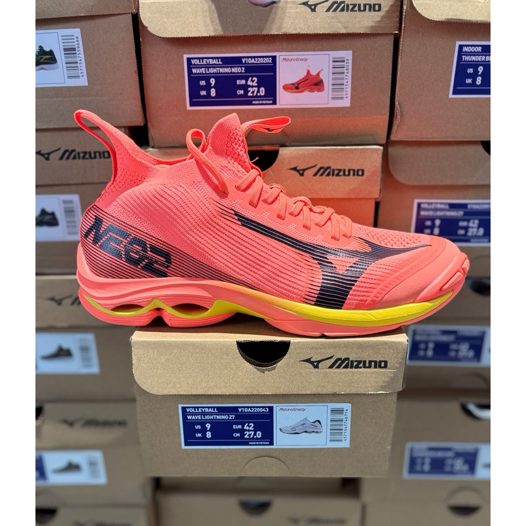 Promo sepatu Voli MIZUNO WAVE LIGHTNING NEO II OREN
