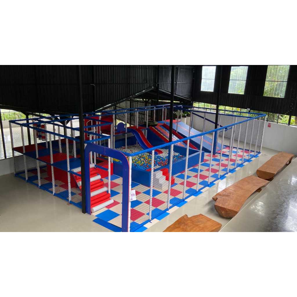 jual playground indoor fullset paket playground mandi bola bebas custom