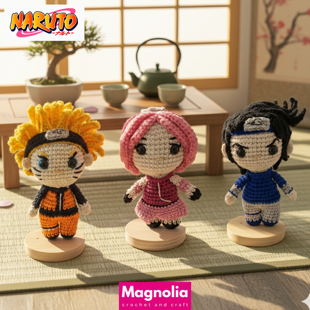 Boneka rajut Amigurumi Naruto shippuden / boneka rajut anime / naruto manga karakter / crochet handm