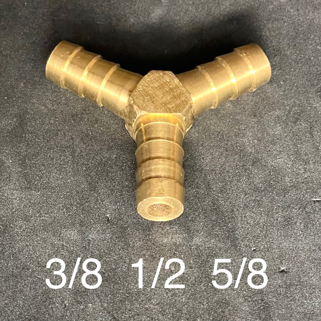 Sambungan Y cabang 3 selang gas compressor / nepel sambungan selang gas cabang 3 / sambungan cabang 