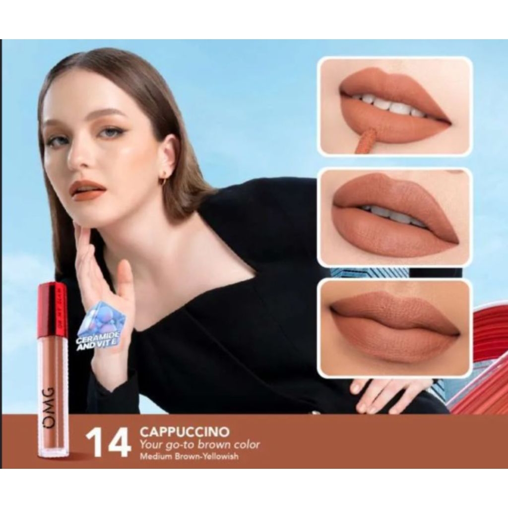 OMG LIP CREAM, LIP CREAM OMG, LIP CREAM OMG NO 14, LIP CREAM ANTI AIR, LIP CREAM TAHAN LAMA, OMG LIP