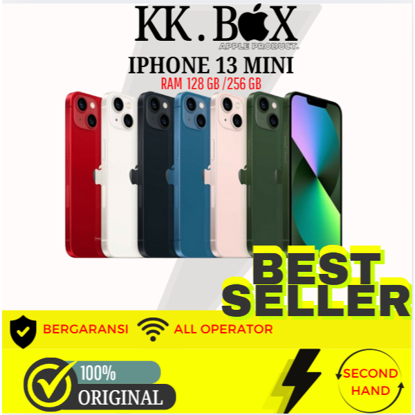 Apple iPhone 13 MINI 128GB 256GB SECOND FULLSET MULUS ORIGINAL GARANSI