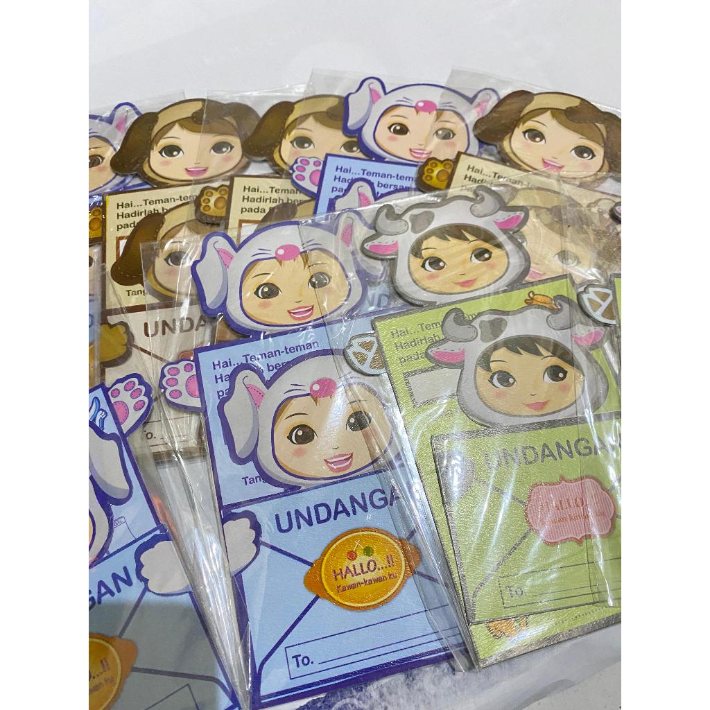 Kartu Undangan Ulang Tahun Anak Baby Hug / Kartu Undangan Ulang Tahun Anak Unik