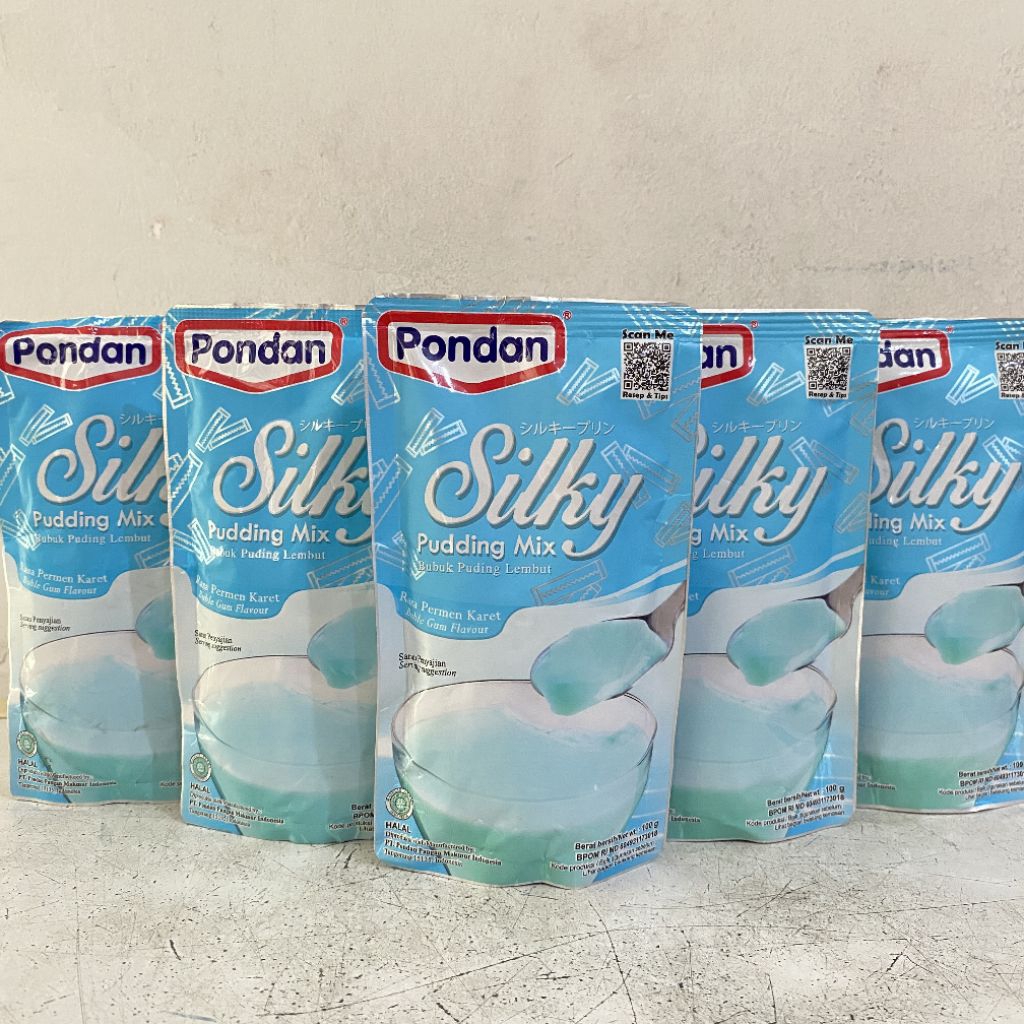 Pondan SILKY pudding rasa BUBBLE GUM 100 gram | silky pudding pondan