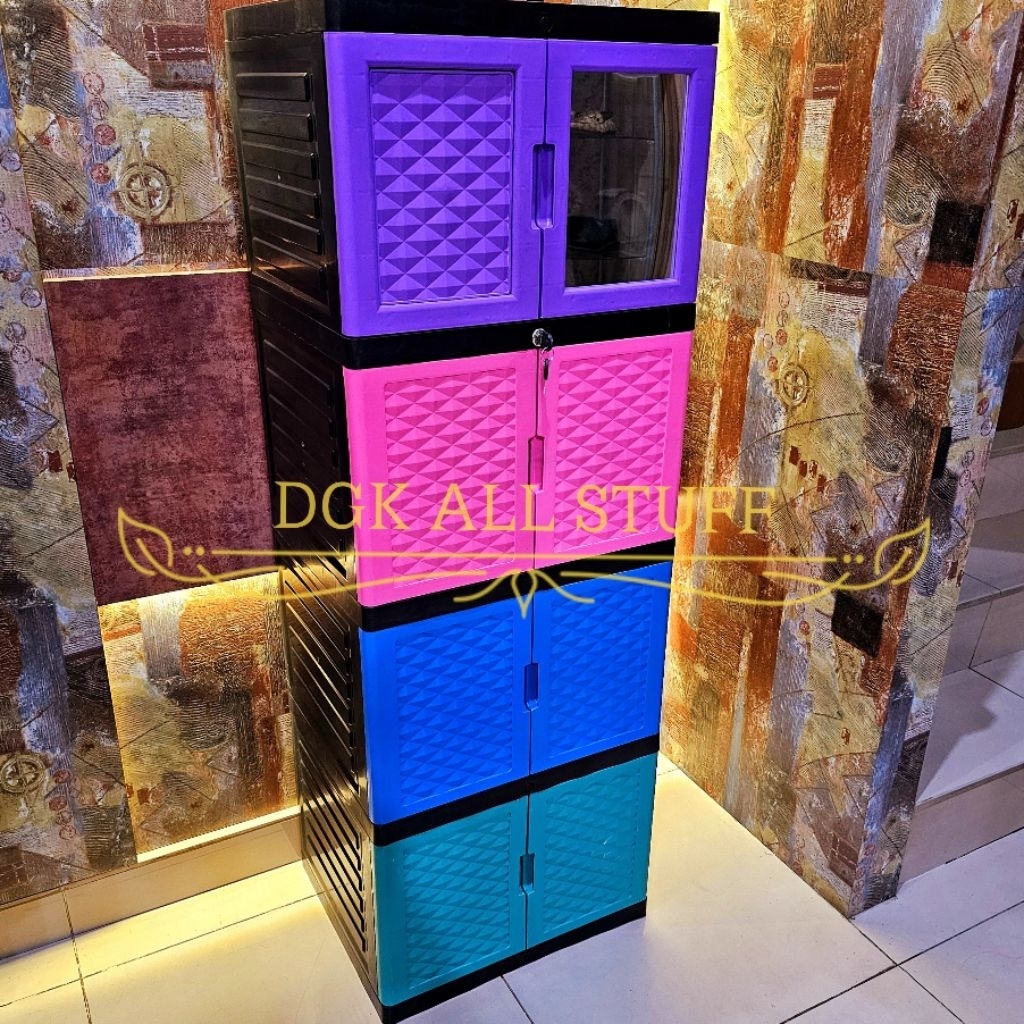 Lemari Baju Pakaian Mini Kecil 5 Lima 4 EMPAT SUSUN TINGKAT 3 TIGA SUSUN TINGKAT 2 DUA SUSUN TINGKAT