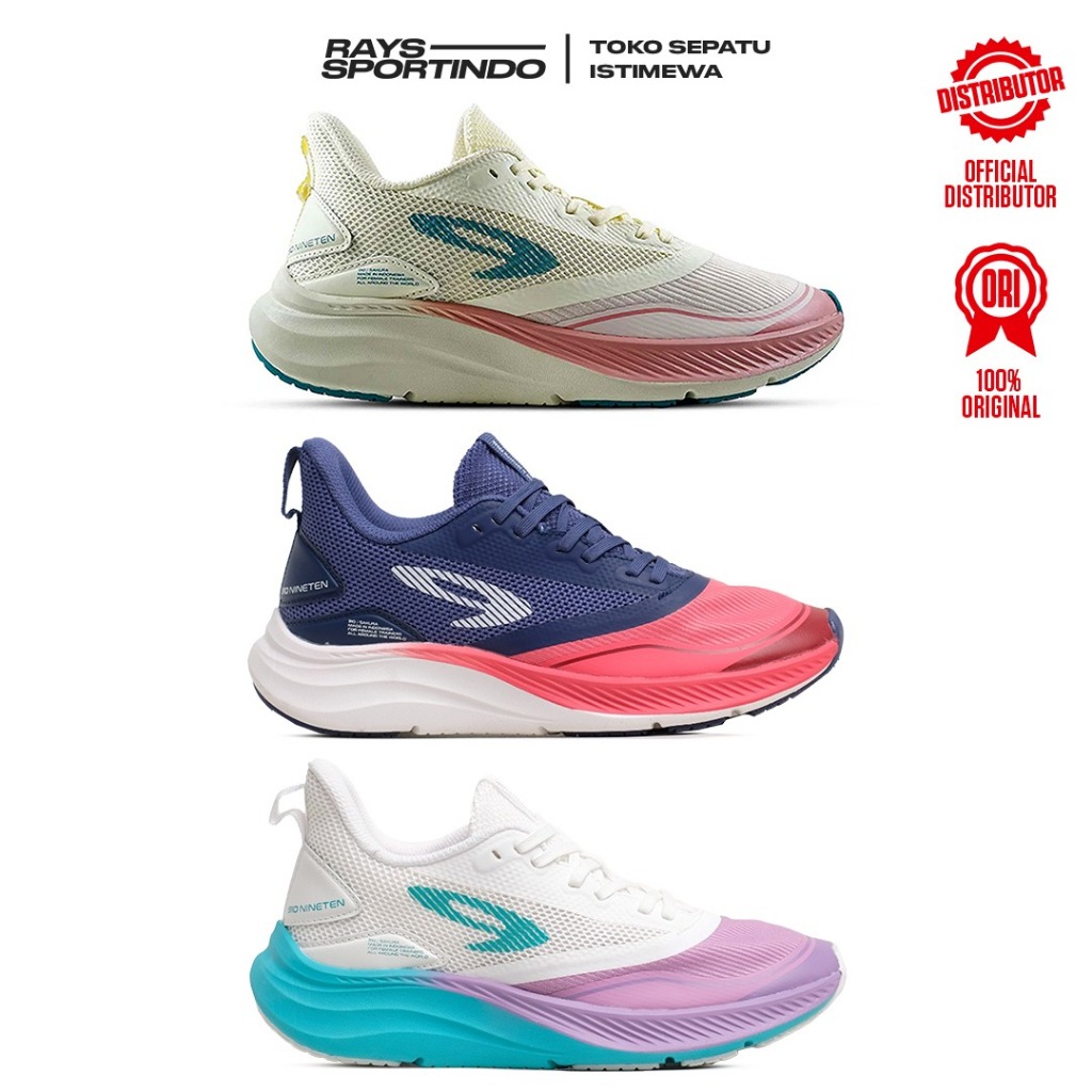 SEPATU RUNNING WANITA 910 NINETEN SAKURA