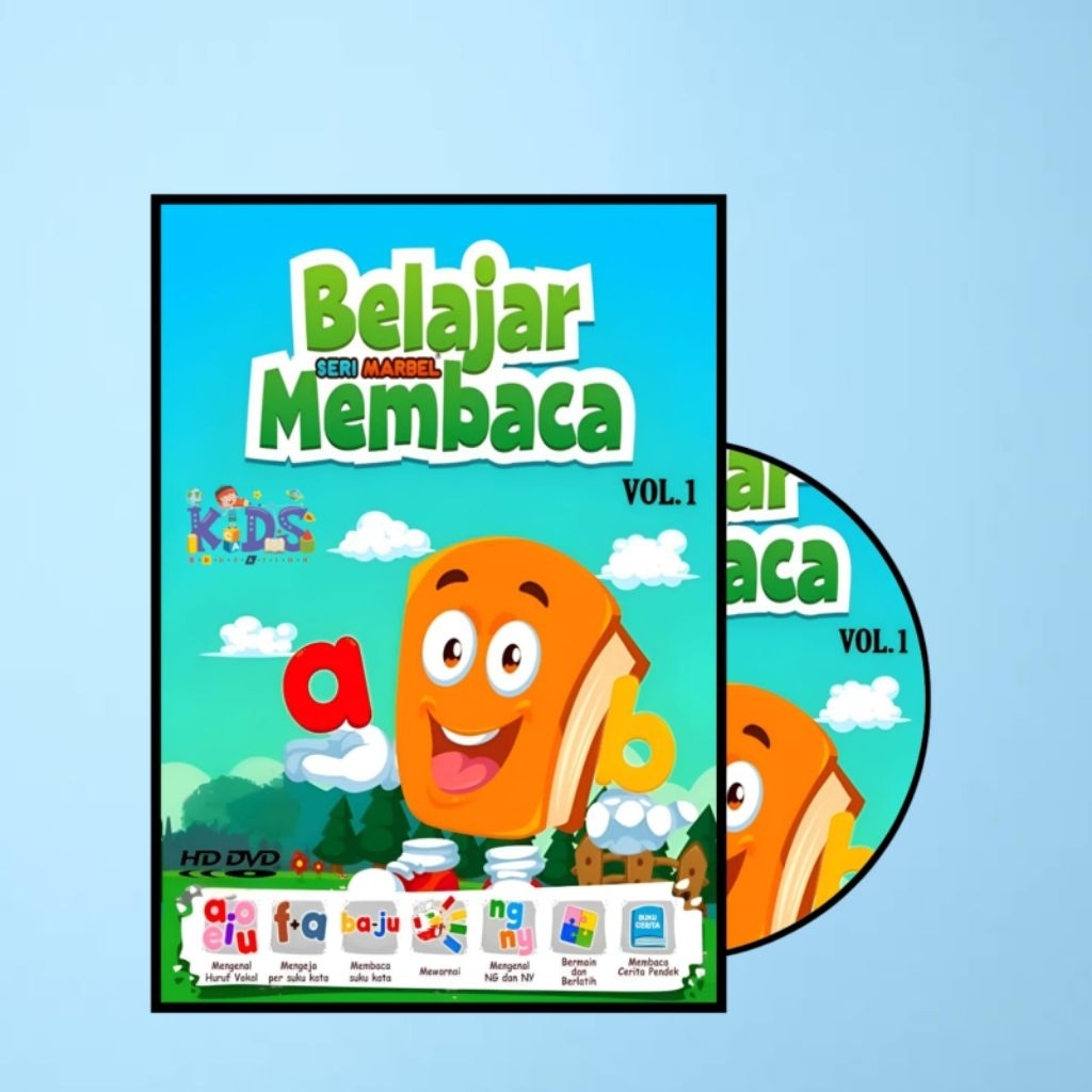 KASET DVD MARBEL MARI BELAJAR SAMBIL BERMAIN-KASET DVD EDUKASI ANAK ANAK BELAJAR MEMBACA DAN MENGENA