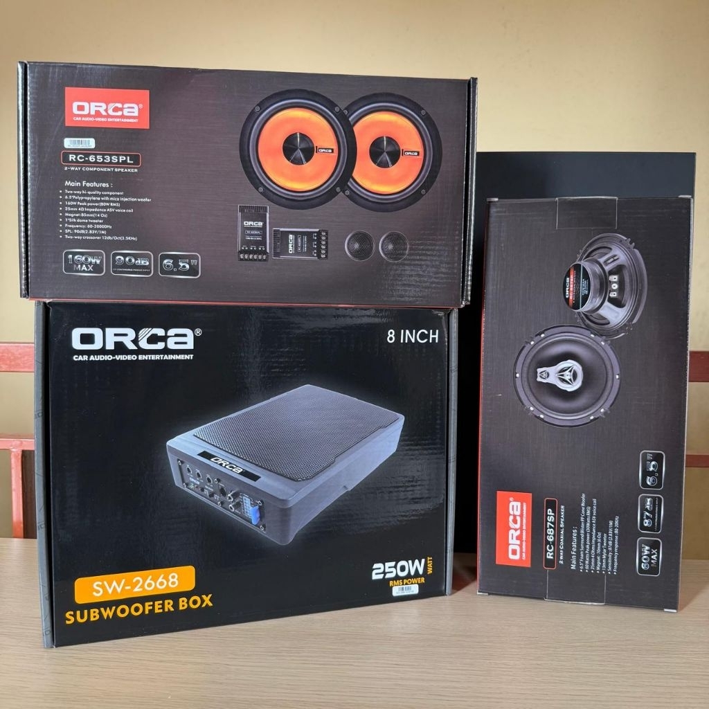 PAKET AUDIO MOBIL ORCA SUBWOOFER KOLONG ORCA