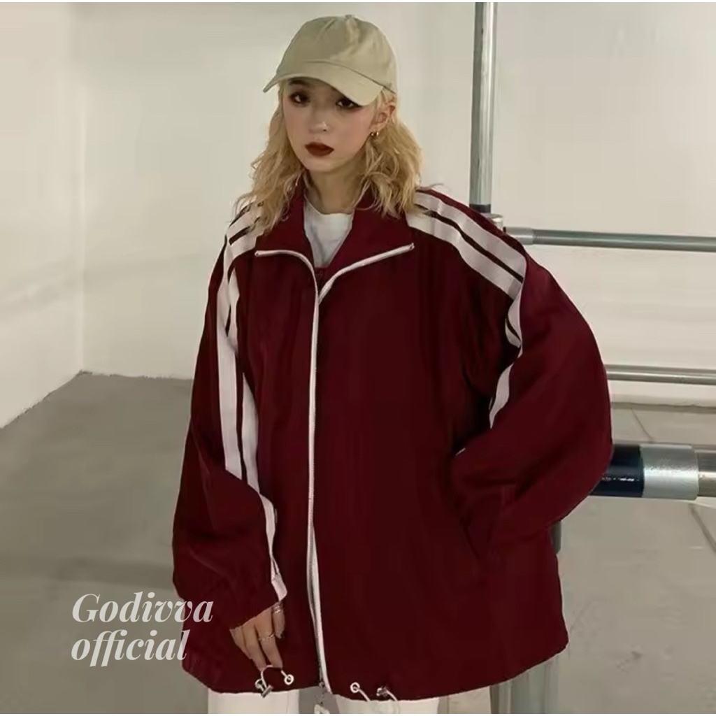 GODIVVA.id tracksuit unisex two strip Y2K