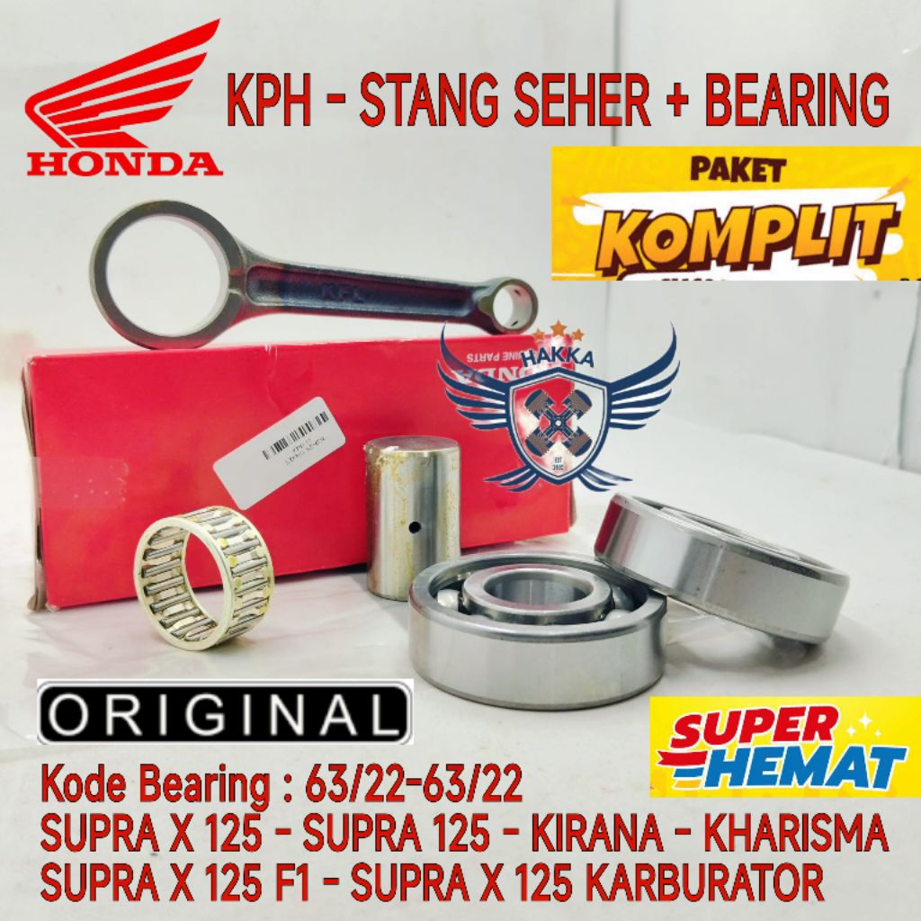 KPH ORIGINAL STANG SEHER + BEARING HONDA SUPRA X 125, STANG SEHER SUPRA 125, STANG SEHER KIRANA, STA
