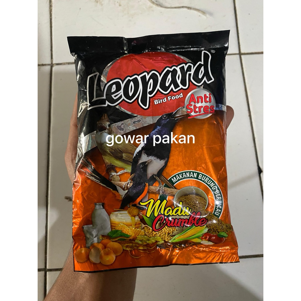 VOER LEOPARD MADU KASAR CURBLE, VOER KASAR MAKANAN BURUNG KACER,MURAI,JENGGOT,DLL