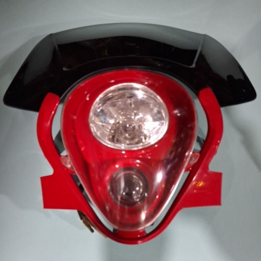 Headlamp Reflektor Lampu Depan Batok KLX KTM Trail Variasi Modif