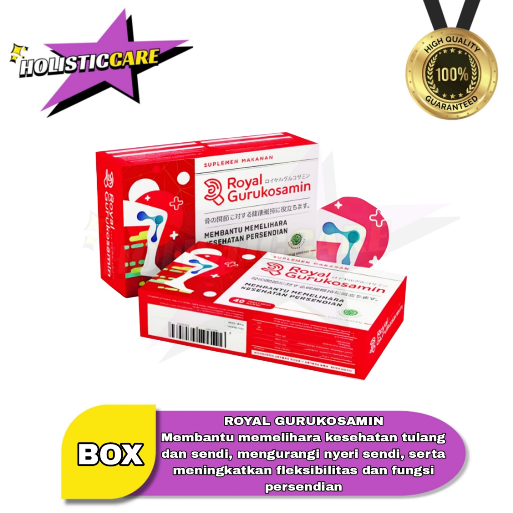 Royal Gurukosamin (BOX) - Mengurangi rasa sakit pada sendi & menjaga kesehatan persendian