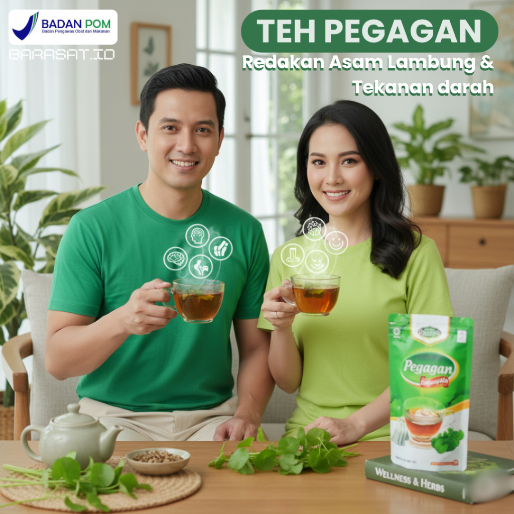 Teh Pegagan Tradisional Herbal Atasi Gatal Kulit dan Panas Dalam