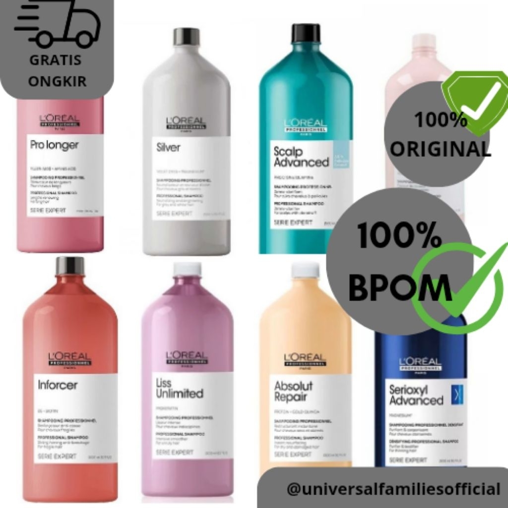 shampo loreal all variant SHAMPO LOREAL ORIGINAL/ 1.5L