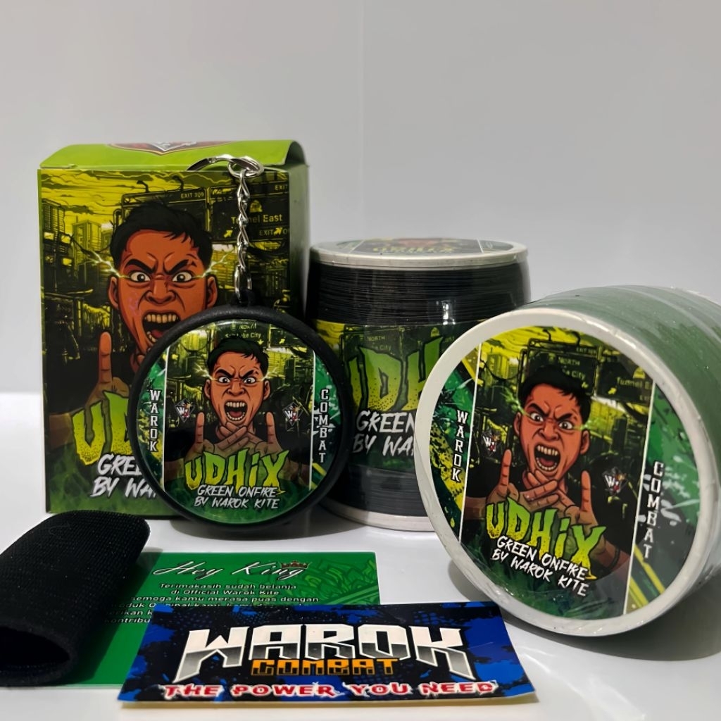 Gelasan Udhix Green on Fire by Warok Kite Matot Bahan Hijau 0.23