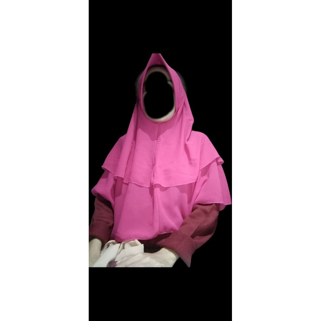 Jilbab Instan Preloved Bahan Ceruti