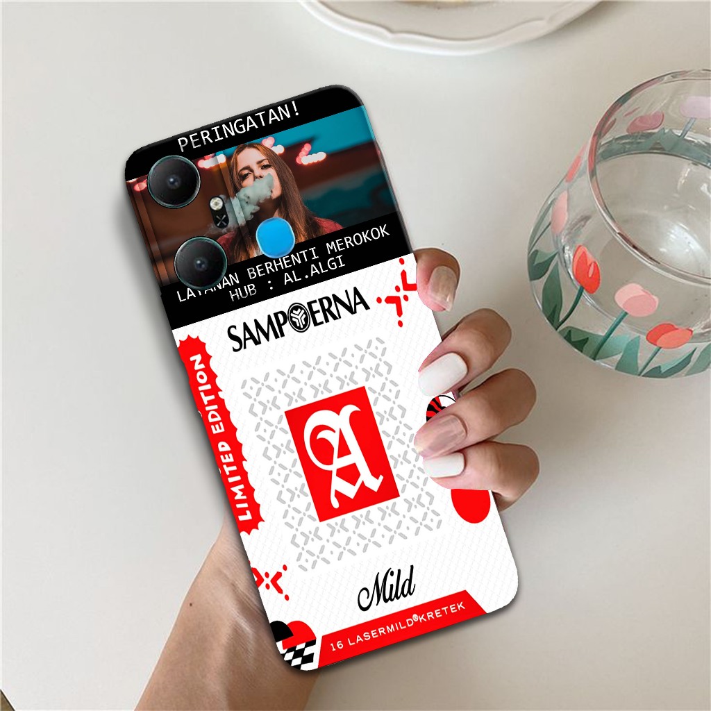 Softcase Untuk Infinix Smart 6 Plus - Softcase Gambar Fashion Printing { Rokok Limited Edition Terba