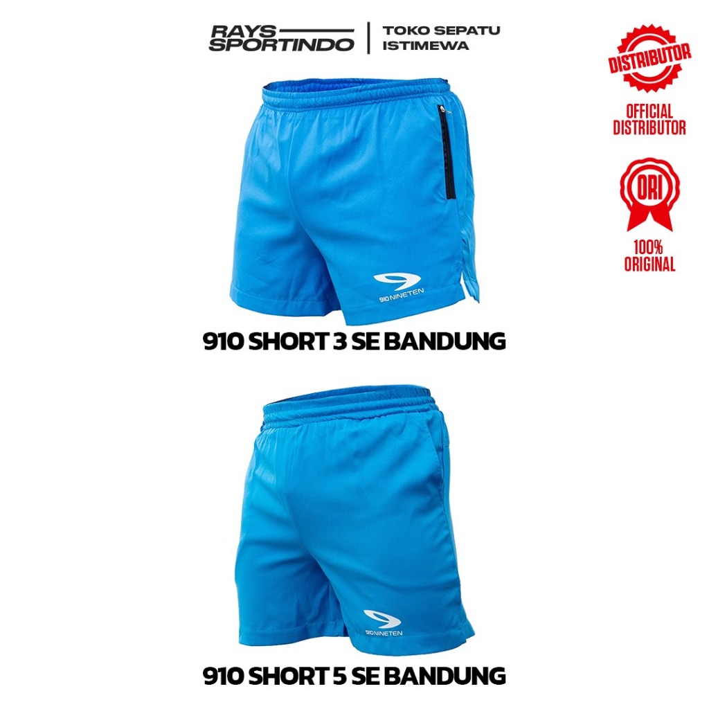 Celana Running 910nineten Short 3 dan Short 5 SE Bandung Original