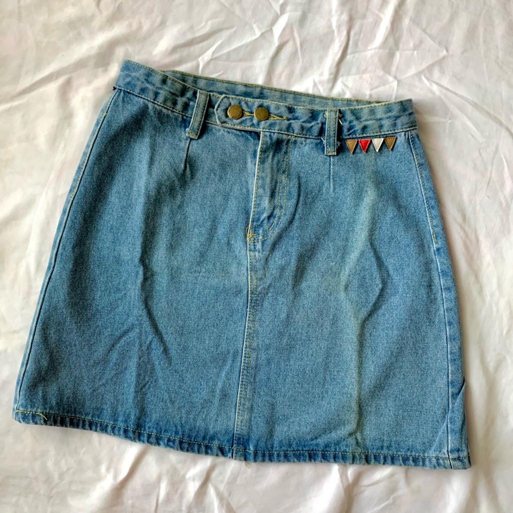 [Preloved] Mini Skirt / Skirt Jeans / Rok Jeans / Rok Pendek Jeans