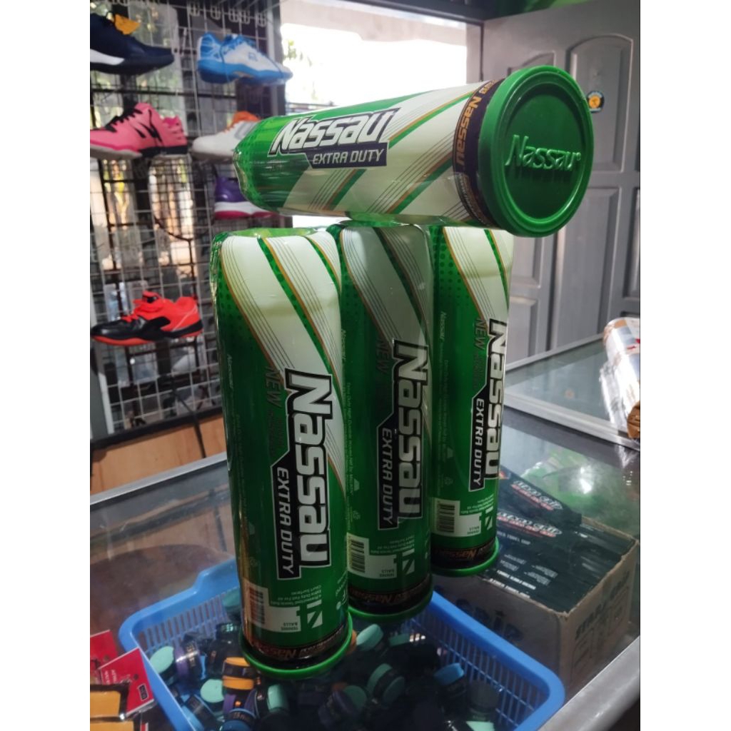 bola tennis nassau hijau extra duty