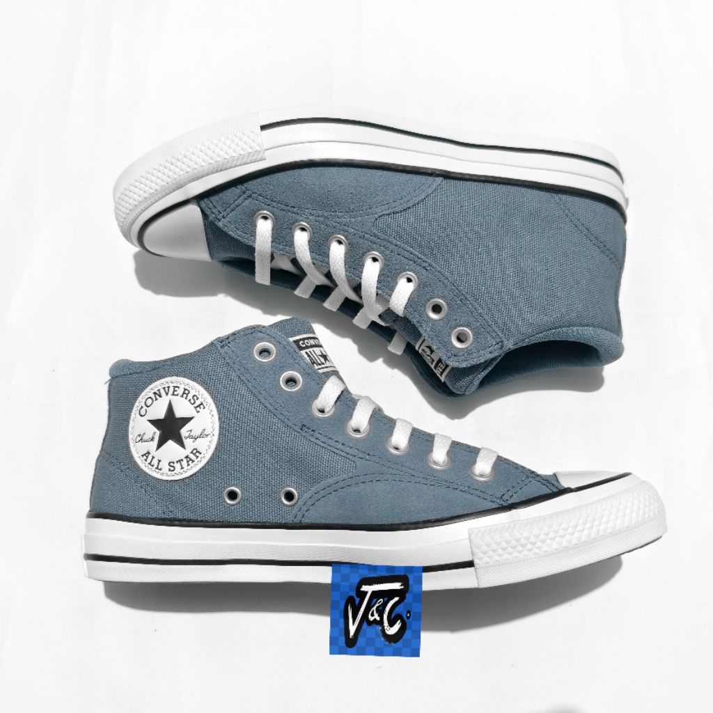 Converse Chuck Taylor All Star Malden Street Skate Canvas Suede Mid Lakeside Blue