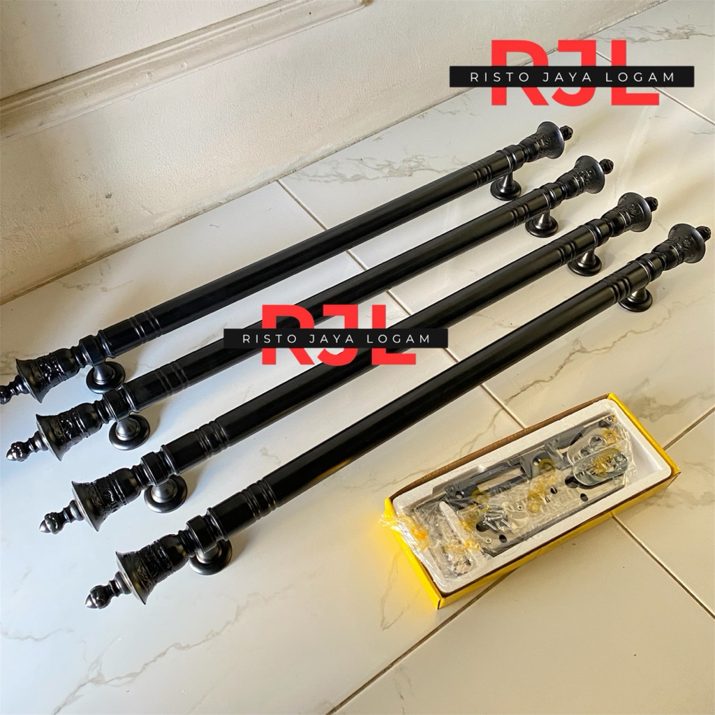 Handle pintu rumah terbaru minimalis gagang pintu utama panjang 60cm 4 biji handle pintu logam