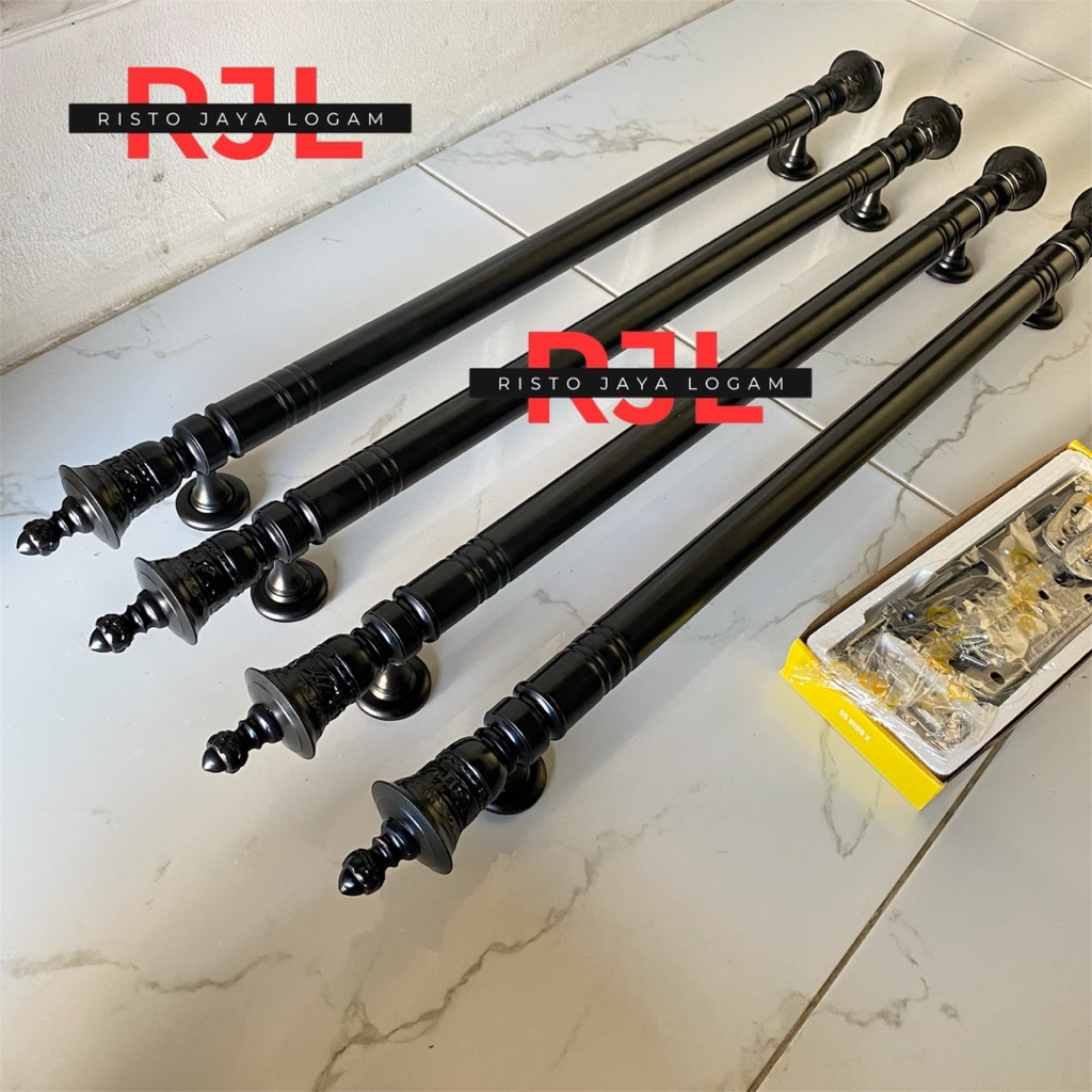 Nimira_Amira Handle Pintu Rumah Minimalis Gagang Pintu Utama Panjang 60Cm 4 Biji Handle Pintu Logam