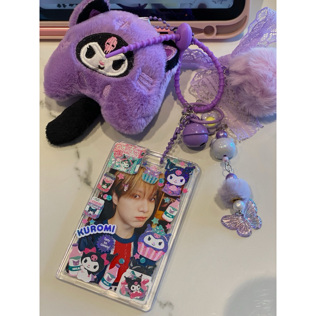 Card Holder Deco Taemin Shinee VS Kuromi Keychain