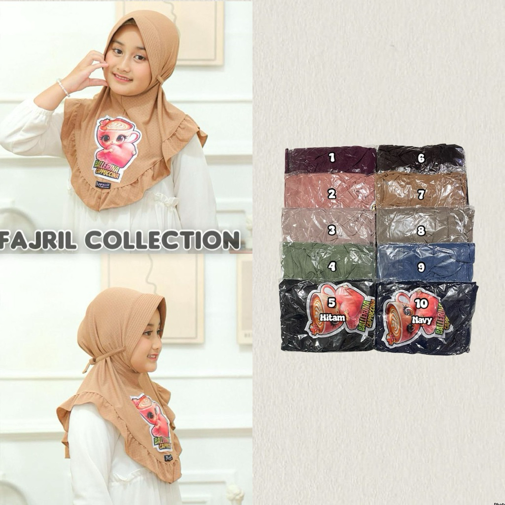 hijab anak karakter//hijab anak lucu//hijab anak cantik//hijab anak trending//hijab anak balerina//h