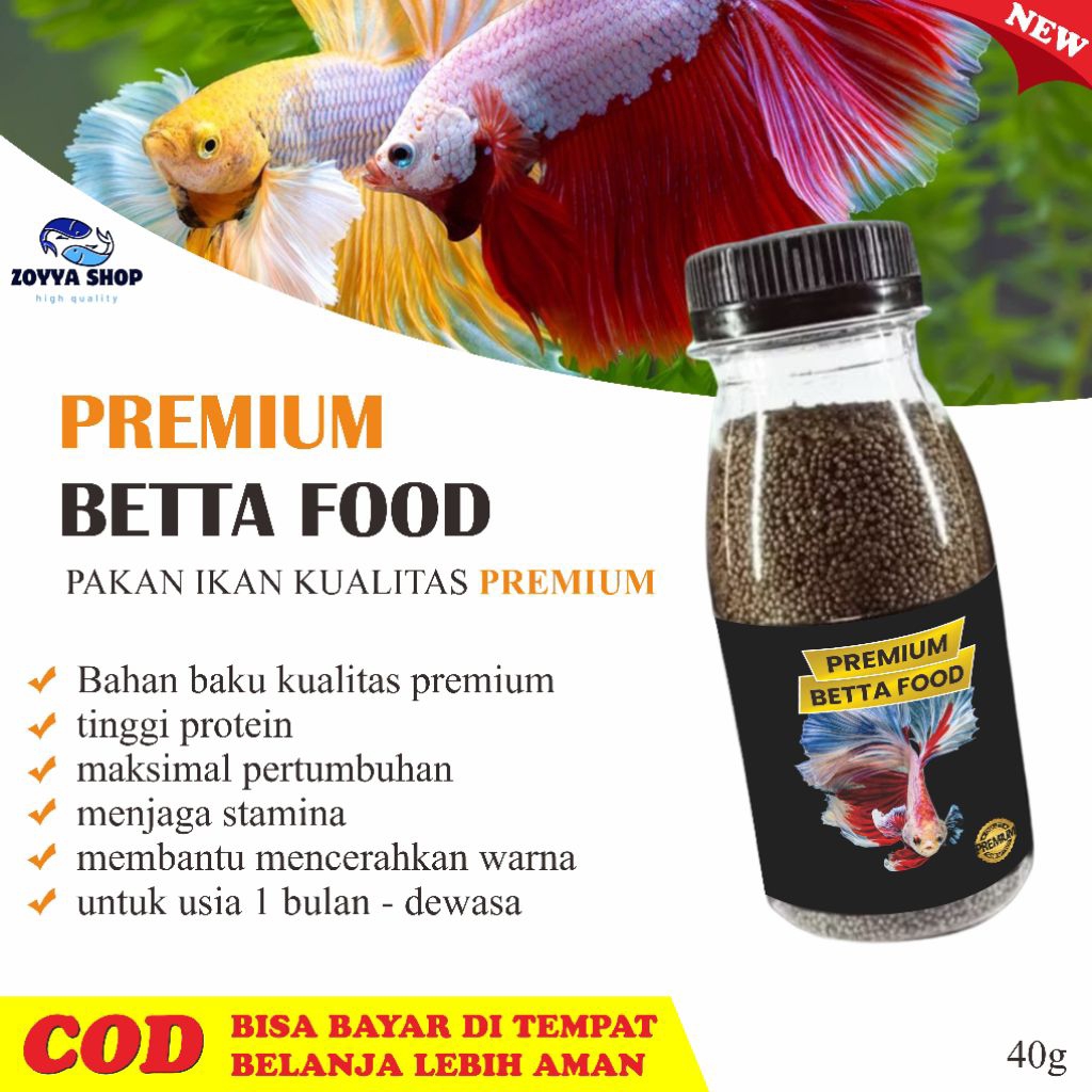 PELET IKAN CUPANG PREMIUM UNTUK PERTUMBUHAN DAN MUTASI WARNA