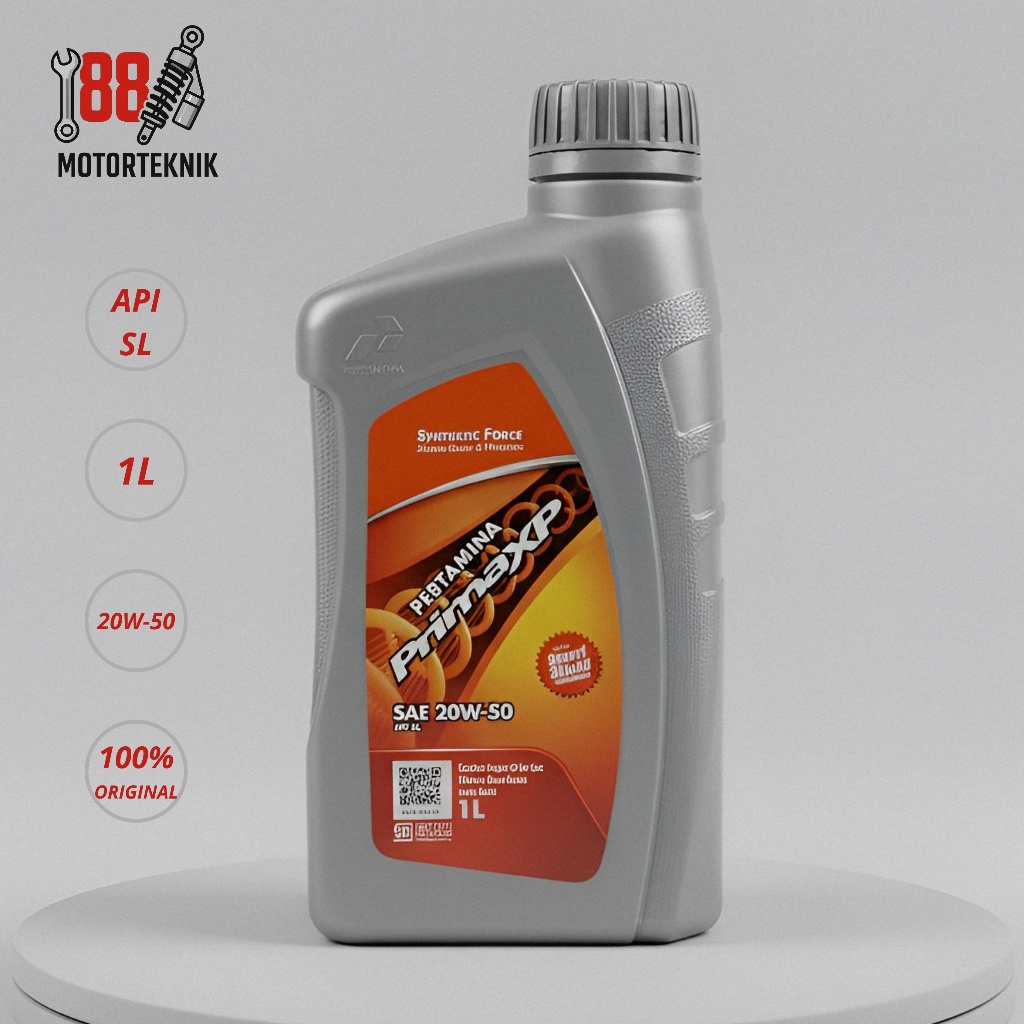 Oli Motor 1L Liter Oil Mesin Pertamina Prima XP Sae 20W-50 Oli Motor 4T ORIGINAL