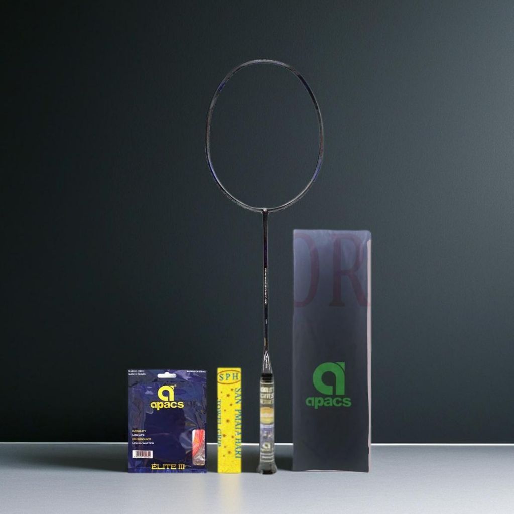 Apacs Feather Weight 500 Bonus Komplit Raket Badminton Apacs Feather Weight 500