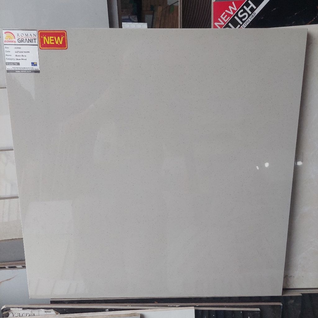 GRANIT MURAH 60X60 ROMAN GT609769FR BUSAN BONE GLAZED POLISH SUPER GLOSSY