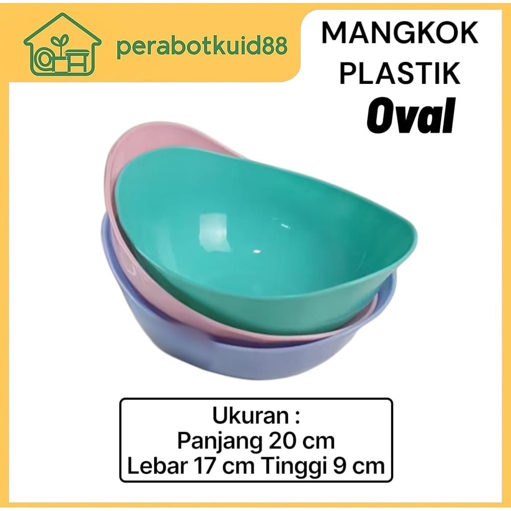 MANGKOK OVAL PLASTIK BAKMI KUAH SAYUR