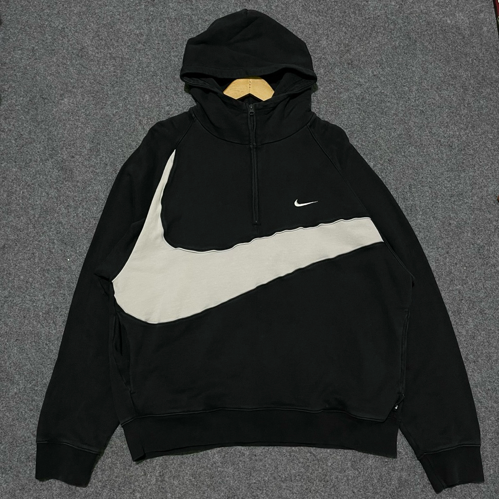 Hoodie halfzip Nike big swoosh